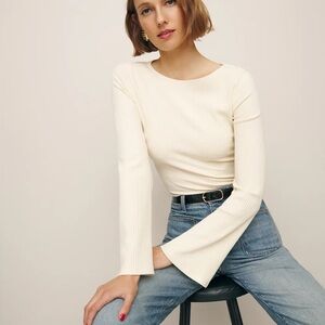Reformation Miller Knit Top